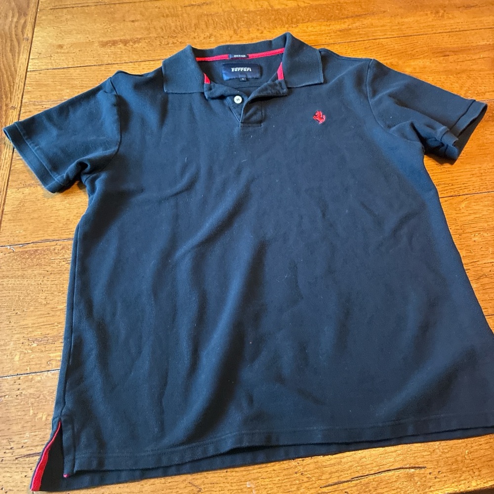Ferrari Black Fabric with Red Detail